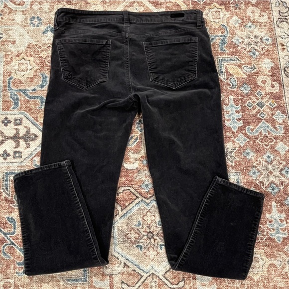 Kut From The Kloth Corduroy Pants Dark Grey Size 8 Dana Skinny Mid-low Rise - Picture 6 of 13